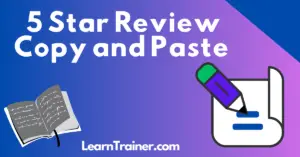 Read more about the article 5 Star Review Copy and Paste (100 Templates)