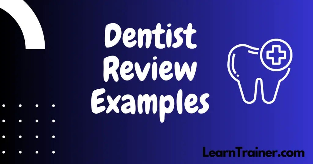 writing review for dentist