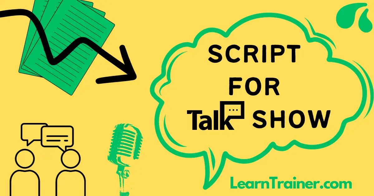 Read more about the article 12 Untapped Script for Talk Show   