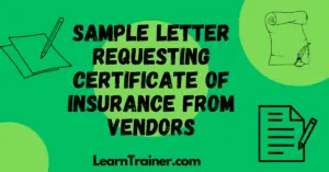 Read more about the article 8+ Sample Letter Requesting Certificate of Insurance from Vendors